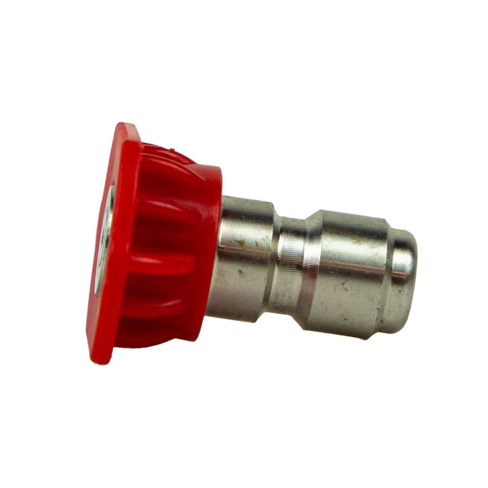 Quick Connect Blasting Nozzle, Red, 0 Degrees x 4.0 mm